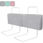 Aufun - Barrière de sécurité pour lit bébé,réglable en Hauteur avec 5 Trous,Protection Contre Les Chutes,barrière de sécurité pour Enfant (50mx2,Gris)