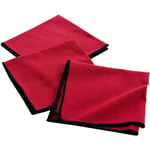 Douceur D'intérieur - Lot de 3 serviettes de table en coton recyclé Anaïs