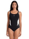 Arena Womens Makimurax Shapewear Swimsuit-black/white, Black/White, Size 38, Women