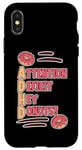 Coque pour iPhone X/XS Attention Deficit Hey Donuts Jeux de mots sur le TDAH