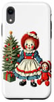 Coque pour iPhone XR Raggedy Ann Obtient une poupée jouet le jour de Noël