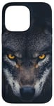 iPhone 14 Pro Max Wolf Lovers Black Wolf Wild Animal Lovers Wolf Illustration Case