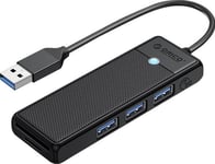 Usb Hub Orico Orico Hub Usb-A 3X Usb-A Kortläsare 5Gbps Svart