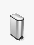 simplehuman Butterfly Pedal Bin, Brushed Stainless Steel, 18L