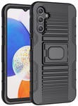 Rugged Case with Ring Grip Stand for Samsung Galaxy A14 5G Phone