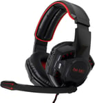 Casque Gamer - Prise Jack 3 mm - Alimentation USB - Câble 2 m - Dimensions : 22 x 9 x 21 cm HT2022 Noir