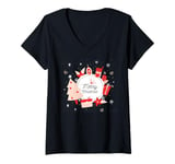 Womens Merry Christmas - Happy Holiday - Happy New Year - Xmas Tree V-Neck T-Shirt