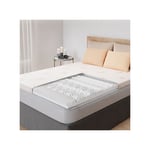 Surmatelas 80 x 200 cm Mousse à Memoire de Forme + Housse en Bambou - Sur-Matelas Simple - 13 Zones de Soutien - pour Matelas, Clic Clac, bz