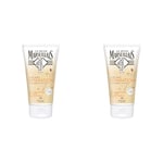 Le Petit Marseillais Crème Mains Réparatrice Peaux Abimées et Desséchées, Beurre de Karité, Aloes et Cire d'Abeille - 1 Tube de 75ml (Lot de 2)