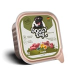 DOGGY Dog Paté Agneau Sensitive, 10 x 150 g, Nourriture Humide pour Chien, sans céréales, avec Huile de Saumon et Moule aux orles Vertes, Aliment Complet particulièrement Bien toléré, fabriqué en