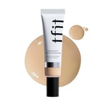 TFIT Fond de teint sérum Radiance Fit - Couverture impeccable, finition rosée, maquillage coréen longue durée, léger, 1,05 oz. (Suède N1.5, 1,05 oz)