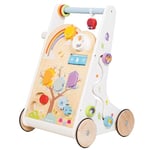 Le Toy Van - Petilou Wooden Educational Multi-Sensory Wooden Activity Walker For Toddlers And Babies | Suitable For A Boy Or Girl 1 Year Old +