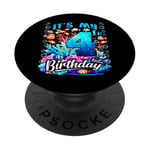 C'est mon quatrième anniversaire, mon garçon Sea Fish Ocean Animals Aquarium PopSockets PopGrip Adhésif