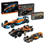 LEGO Racing Bundle: Includes Technic McLaren Formula 1 Race Car (42141) Set for Adults, Technic NEOM McLaren Formula E Race Car (42169) and Speed Champions 2023 McLaren Formula 1 Race Car (76919) Toys