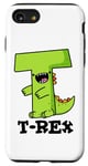 Coque pour iPhone SE (2020) / 7 / 8 Jeu de mots alphabet amusant T-Rex