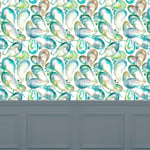 Mussel Shells Wide-Width Wallpaper By the Metre