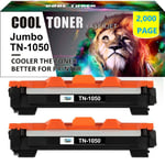 2x 2000 Pages Toner fits for Brother TN1050 HL-1212W HL-1110 DCP-1612W HL-1112