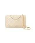 Tory Burch Womens Fleming Soft Chain Crossbody - - Leather - Beige - One Size