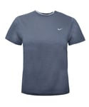 Nike Boys Plain T-Shirt Sports Training Top Casual Grey 490431 025 - Size Small