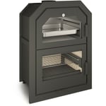 Ferlux - Poêle à bois encastrable forno encastrable 14,5kW avec four inox