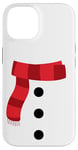 Coque pour iPhone 14 Joli costume de bonhomme de neige blanc pour enfants et tout-petits