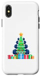 Coque pour iPhone X/XS Christmas Tree Haltère Poids Haltérophile Gymnase