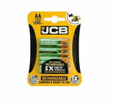 4 x JCB AA Rechargeable 1200 mAh Batteries - for BT 200 300 400 Baby Monitor