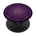 Purple Mandala Pop Mount Socket Cute Designed Divine Mandala PopSockets PopGrip: Swappable Grip for Phones & Tablets