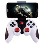 Sans fil Bluetooth Gamepad Contrôleur de jeu  pour smartphone android TV box and samrt TV blanc