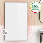 Heater Infrared Heating Panel Indoor Thermostat Space Wall Mount 600 W White