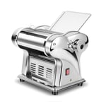 Noodle Maker, Pasta Machine Electric Pasta Maker Machine Stainless Steel Pasta Roller Machine Roller 220V Manual Pasta Machines (Color : Silver, Size : 21X17X19.5CM) Domestic Use