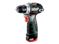 Metabo PowerMaxx BS BL - Borr/drivare - sladdlös - 2 hastigheter - nyckellös chuck 10 mm - 38 N·m - 2 batterier - 12 V