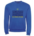 Boca Juniors Sweat col Rond Royal mistica Mixte Adulte, Bleu, FR : L (Taille Fabricant : L)