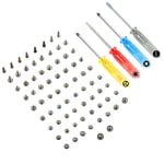 Complete Full Screw Set for iPhone 7 (White-Black-Gold) incl. Toolkit