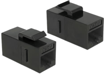 DeLock Keystonemodul RJ45 till RJ45-kontakt Cat6 UTP Svart