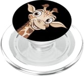 Girafe Mignonne tête de Girafe Animal Afrique Zoo PopSockets PopGrip pour MagSafe