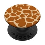 Cell Phone Button Pop Out Holder Light Brown Giraffe Print PopSockets PopGrip: Swappable Grip for Phones & Tablets PopSockets Adhesive PopGrip