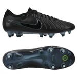 Nike Tiempo Legend 10 Elite SG-PRO Anti-Clog Shadow - Svart/Grön - Soft Ground (SG), storlek 36½