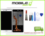 Ecran LCD + Vitre Tactile pour HUAWEI P9 blanc + outils + Colle