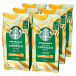 STARBUCKS Blonde Espresso Roast, Blonde Roast, Whole Bean Coffee 200g (Pack of 6)