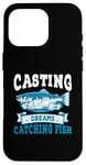 Coque pour iPhone 16 Pro Casting Dreams Attraper des poissons