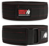 Gorilla Wear Nylon belte (10cm) - Black/Red