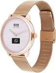 X-WATCH SOE hybrid smartwatch women Rose gold fitness bracelet watch