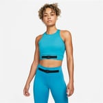 Nike Women's Buckle Crop Tank Top Gym Training (Teal ) UK size 10 (Small) RRP£40