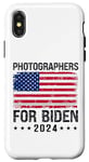 Coque pour iPhone X/XS Photographes pour Biden 2024