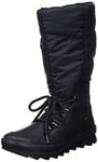 Legero Femme Novara Doublure Chaude Gore-Tex Botte Haute Jusqu'au Genou, Noir 0100, 37 EU