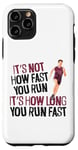 iPhone 11 Pro Running Runner Half Marathon Vintage It's Not How Fast You Case