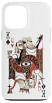 Coque pour iPhone 13 Pro Max Vintage Queen Esthétique Roi Et Mauvais Yeux Yeux