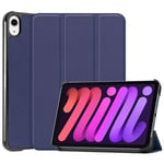 Apple iPad Mini 8.3&quot; 2021 (6th Gen)    Tri-Fold PU Case    Navy