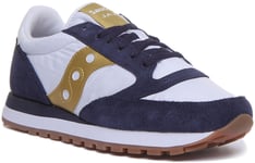 Saucony Jazz Originals Mens Lace up Trainer In Grey White Size UK 7 - 12